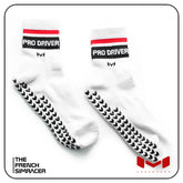 Pro Driver White Socks by Moradness - The French Simracer